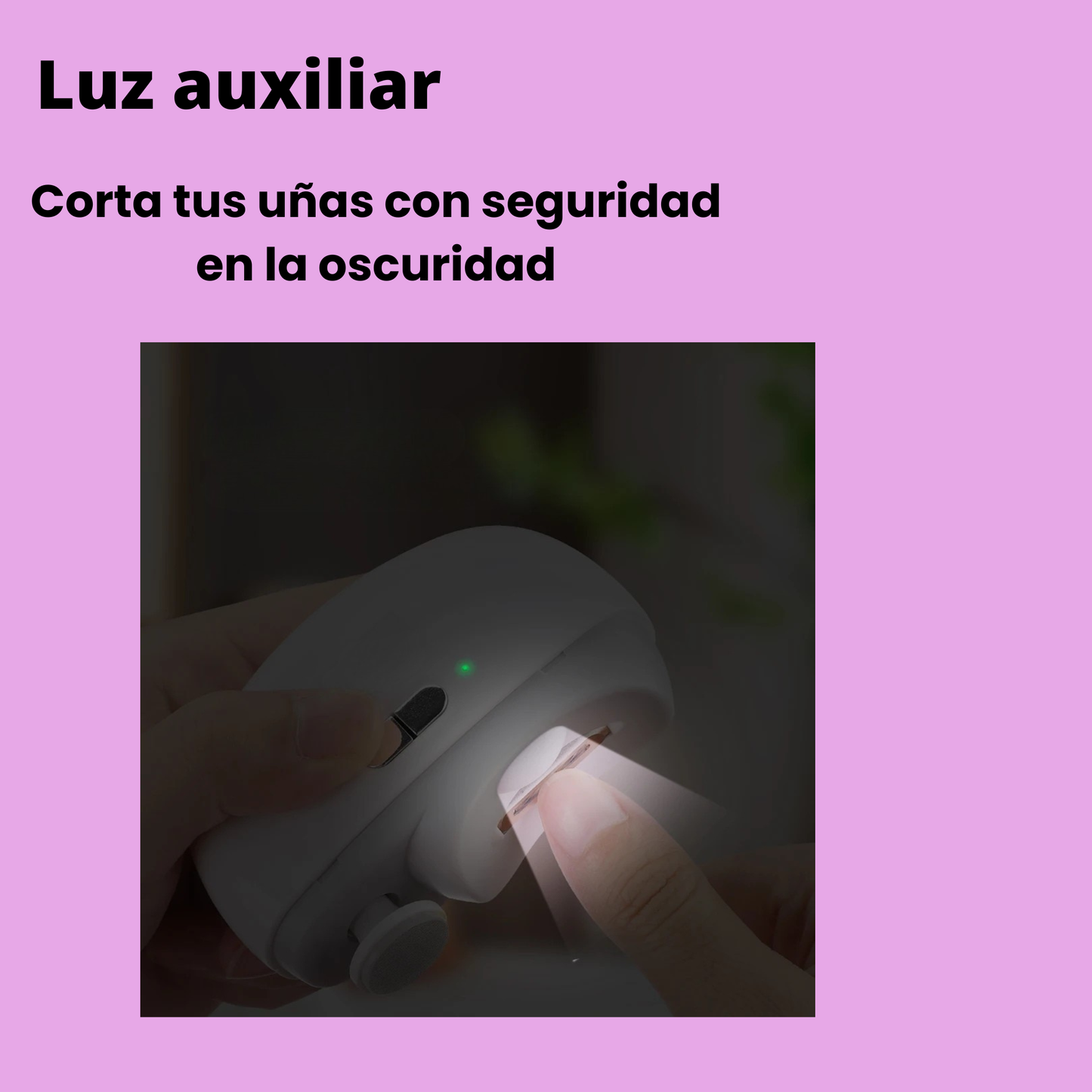 Cortaúñas eléctrico con multifunción